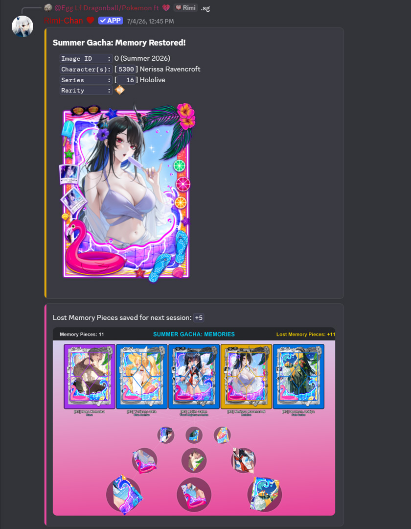 Endless Gacha Content Showcase Card